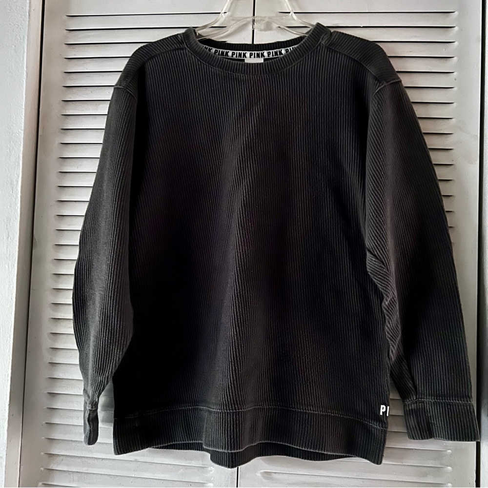 Pink Victoria’s Secret Distressed Long Sleeve Shirt
